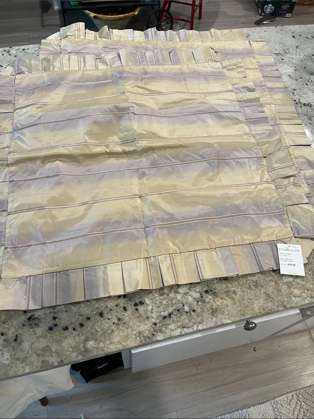 Ethan Allen silk pillow Shams(2)
